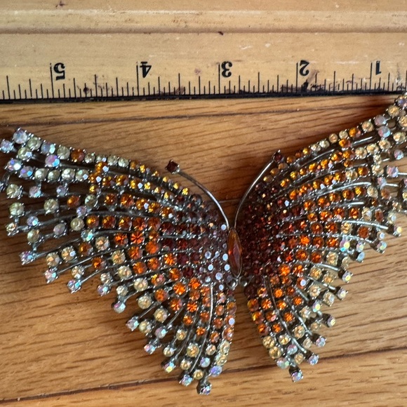 Sparkling Butterfly Brooch